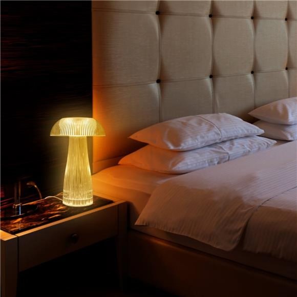 NEW Neon Light Home Decor MultiColor Mushroom LED Tabletop Touch Lamp wth Remote - Picture 4 of 12